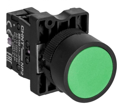Кнопка управления NP2-EA32 без подсветки зеленая 1НЗ, IP40 (R)  574088  CHINT