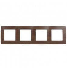 Рамка на 4 поста 12-5004-10  ,  венге  Б0014780  ЭРА