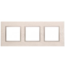 14-5203-04 Рамка на 3 поста, металл, Эра Elegance, шампань+шамп  Б0034554  ЭРА