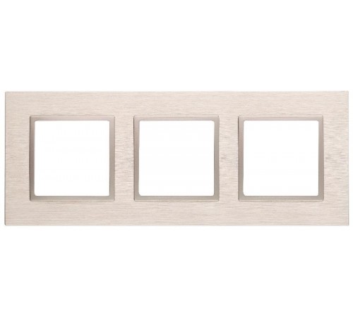 14-5203-04 Рамка на 3 поста, металл, Эра Elegance, шампань+шамп  Б0034554  ЭРА