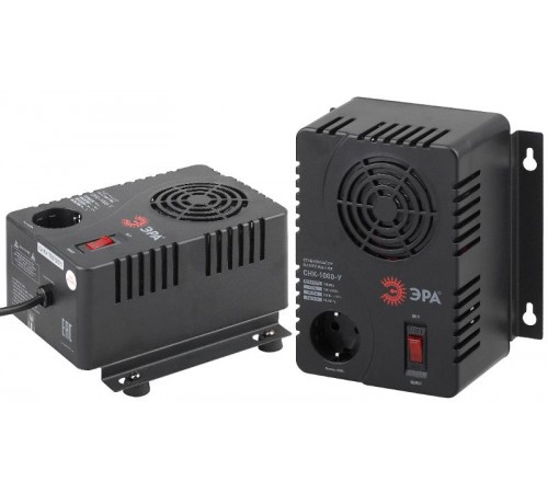 СНК-1000-У  ЭРА Стабилизатор напр. компакт, универс., 160-260В/220В, 1000ВА  Б0031064  ЭРА