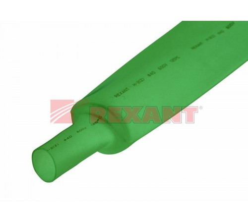 Термоусадочная трубка 35,0/17,5 мм, зеленая, упаковка 10 шт. по 1 м  23-5003  REXANT