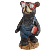 Cветильник садовый декоративный SL-RSN27-BEAR1 на солнечной батарее, полистоун, цветной, 27 см  Б0018812  ЭРА