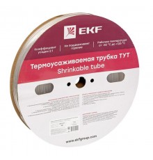 Термоусаживаемая трубка ТУТ 6/3 прозрачная рулон PROxima  tut-6-tr  EKF