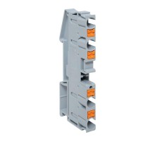 Клеммная колодка пружинная 6 Push-in 4 вывода серая PIT-6-4  EKF