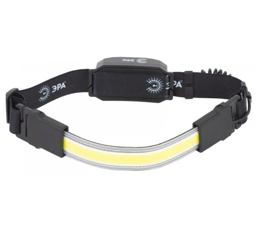 Фонарь налобный светодиодный GA-807 "Кибер" аккумуляторный 10Вт COB, 3 режима, miscro USB  Б0054033  ЭРА