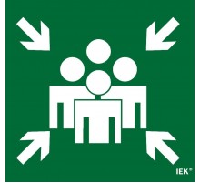 Этикетка самокл. 310х280мм "Место сбора"   LPC10-1-31-28-MSTS  IEK