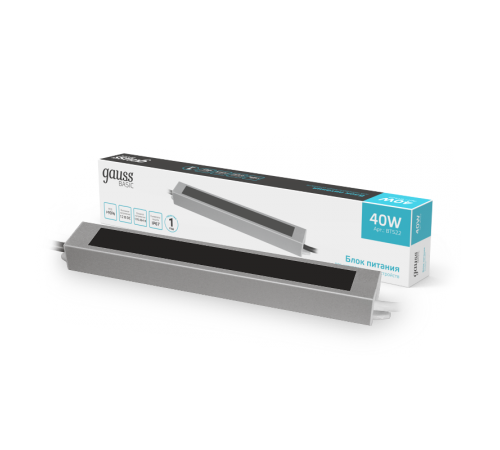 Блок питания Basic 12V 40W IP67 1/50  BT522  Gauss