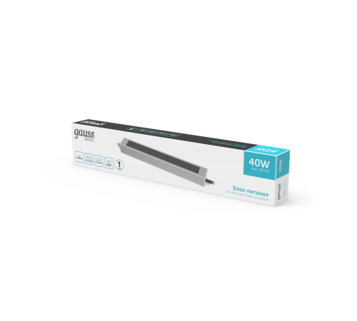 Блок питания Basic 12V 40W IP67 1/50  BT522  Gauss