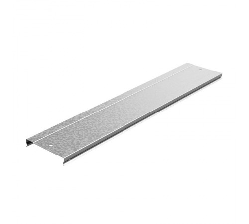 Крышка к лотку 200х15х3000 под заземление, толщ. 0,6 мм, Сендзимир цинк, 020025  КЛЗТЗ-200х15х3000-0,6-СЦ   Ostec