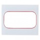 Стокгольм Рамка для розетки 2-местная белая с линией цвета красный PROxima  EYM-G-304-20  EKF