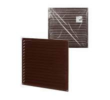 Решетка металл. усиленная 400х400, коричневая, с покрытием полимерной эмалью,  SQ1807-0737  TDM