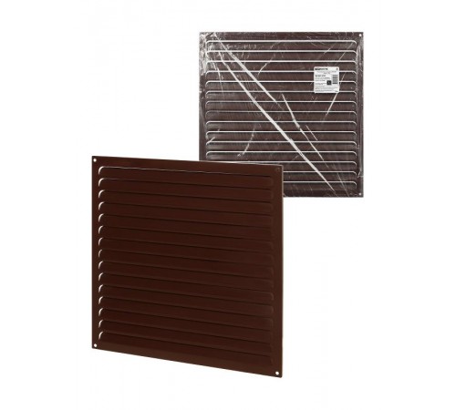 Решетка металл. усиленная 400х400, коричневая, с покрытием полимерной эмалью,  SQ1807-0737  TDM