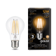 Лампа светодиодная Filament А60 12W 1200lm 2700К Е27 LED  102902112  Gauss