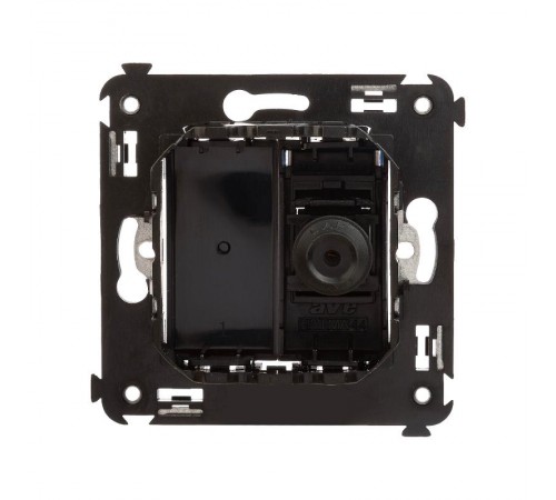 Розетка TV в стену, оконечная, "Avanti", "Черный квадрат"  4402503  DKC