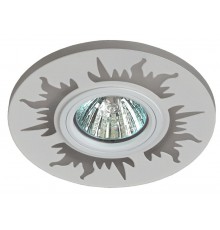 Светильник точечный декоративный cо светодиодной подсветкой DK LD30 WH MR16, 220V, max 11W, белый  Б0036478  ЭРА