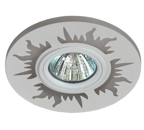 Светильник точечный декоративный cо светодиодной подсветкой DK LD30 WH MR16, 220V, max 11W, белый  Б0036478  ЭРА