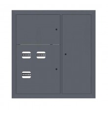 Щит этажный 3 кв. RAL7024 (1000х950х150)  mb29-v-3-ral7024  EKF