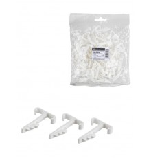 Дюбель-хомут для плоского кабеля Т-образный 2-12 мм белый (100 шт.)  SQ0539-0040  TDM