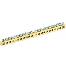 Шина PEN "земля-ноль" 8х12мм 22/1 (22групп/креп по цент)  YNN20-22-100  IEK