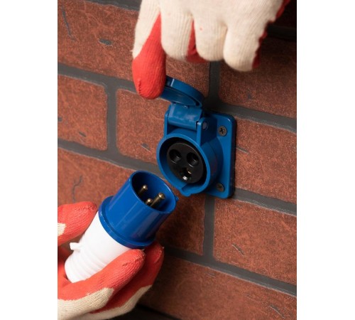 Вилка переносная 013 2Р+РЕ 16А 220В IP44 EKF PROxima  ps-013-16-220  EKF