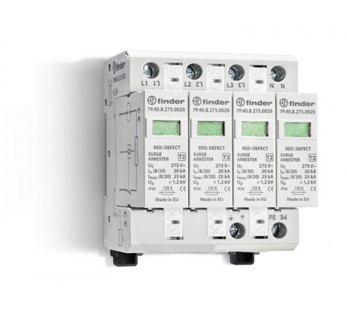 УЗИП тип 2 (4 варистор/разрядник)  7P4582751020  Finder