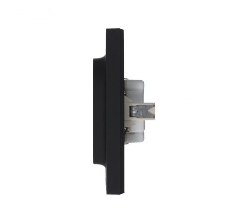 AtlasDesign Карбон Розетка 2-ая с заземлением, 16А, (в сборе с рамкой)  ATN001024  SE