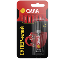 Супер-клей СВЕРХПРОЧНЫЙ 3 гр. BL-1 SBL1-3  C0039198  СИЛА