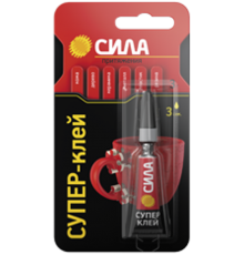 Супер-клей СВЕРХПРОЧНЫЙ 3 гр. BL-1 SBL1-3  C0039198  СИЛА