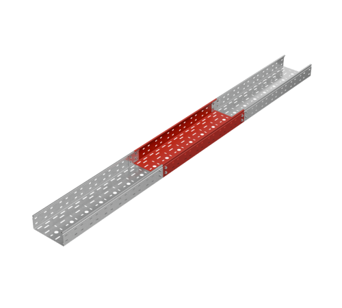 Лоток перф. 80х200х0,7 L2000 мм "Стандарт ПЛЮС" INOX304  LPEplus80-200-0.7-2000 INOX304  КМ-Профиль
