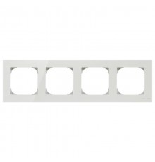 Рамка 4-постовая, серия SKY, цвет стекло белое2CLA857400A3001 ABB