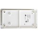 Glossa Белый Блок: Розетка с заземлением со шторками и 2-кл. Выключатель  GSL000174  SE