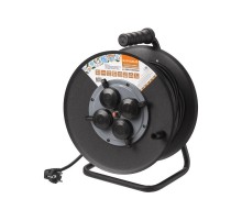 Удлинитель силовой УХз16-004 (метал. катушка, А3, 4 места IP44/50 м КГ 3500 Вт) Народный  SQ1307-0162  TDM