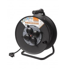 Удлинитель силовой УХз16-004 (метал. катушка, А3, 4 места IP44/50 м КГ 3500 Вт) Народный  SQ1307-0162  TDM