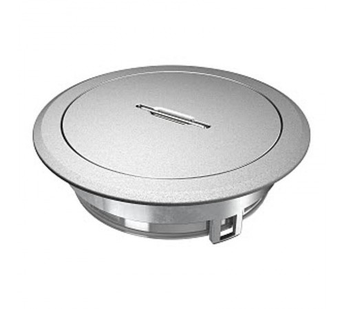 Лючок GES R2T 40х140 мм (для монтажных оснований, хром.) с тубусом (GES R2T Cr)  7408866  OBO Bettermann