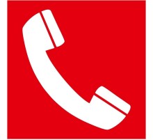 Пиктограмма квадрат "Телефон для использования при пожаре"  60618DEK  DEKraft