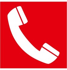 Пиктограмма квадрат "Телефон для использования при пожаре"  60618DEK  DEKraft