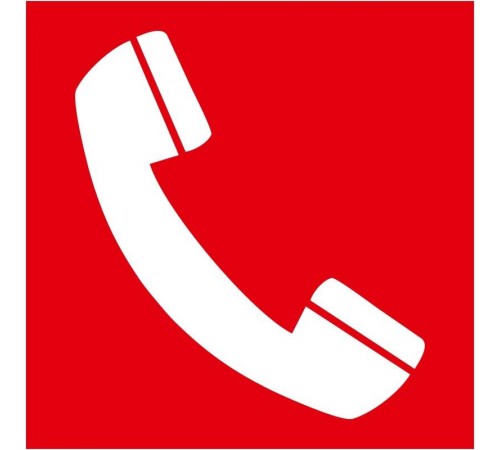 Пиктограмма квадрат "Телефон для использования при пожаре"  60618DEK  DEKraft