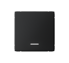 ArtGallery Карбон Выключатель 1-клавишный кнопочный с подсветкой, 10А, механизм  GAL001016  SE