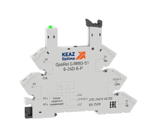 Розетка для реле OptiRel G RR93-01-6-24D-6-V 281157  КЭАЗ