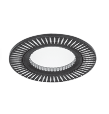 Светильник точечный встраиваемый Aluminium AL014 Круг. Черный/Хром, Gu5.3  AL014  Gauss