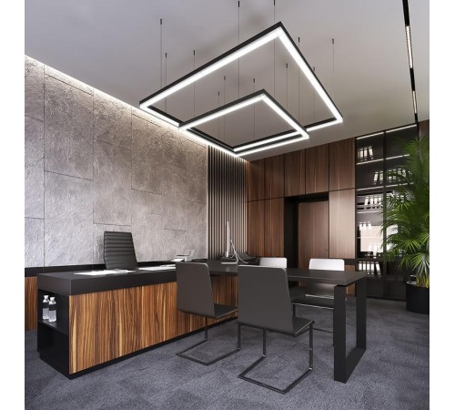 Светильник светодиодный линейный AL4020 IP20 12W  4000К, матовый в алюминиевом корпусе, черный  590*50*55мм  48213  Feron