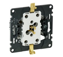 Valena Мех IN'MATIC Розетка 2-ная с/з, безвинт. зажим  753027  Legrand