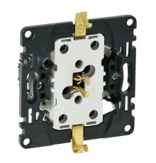 Valena Мех IN'MATIC Розетка 2-ная с/з, безвинт. зажим  753027  Legrand