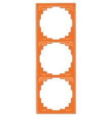 Рамка для инсталляции в кабельных каналах, 3-кратная; оранжевая  CD583KO  Jung