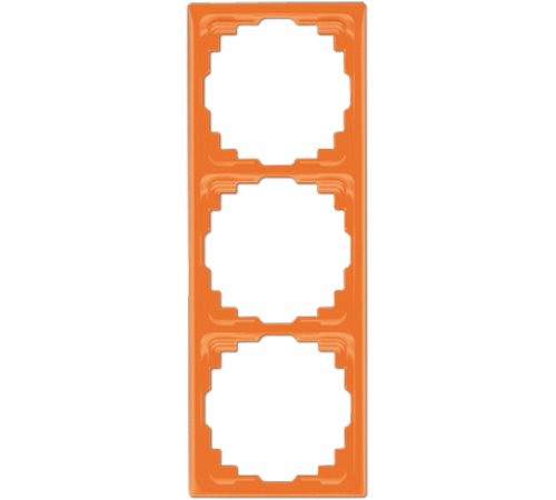 Рамка для инсталляции в кабельных каналах, 3-кратная; оранжевая  CD583KO  Jung