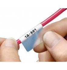 Hyperline WMBL-25x33-A4L-WH Самоламинирующиеся наклейки для печати на лазерных принтерах 25мм х 33мм, (1 лист, 64 наклейки) 43989Hyperline