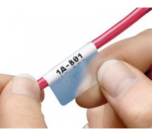 Hyperline WMBL-25x33-A4L-WH Самоламинирующиеся наклейки для печати на лазерных принтерах 25мм х 33мм, (1 лист, 64 наклейки) 43989Hyperline