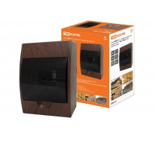 Бокс пластиковый навесной ЩРН-П-6 модулей  IP41 "Эко" (бук)   SQ0901-0020  TDM