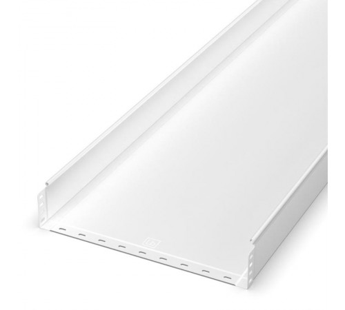 Лоток неперфорированный Стандарт 500х100х3000 (1,0 мм) RAL 9003 (6 м/уп)  PR16.10313  Промрукав